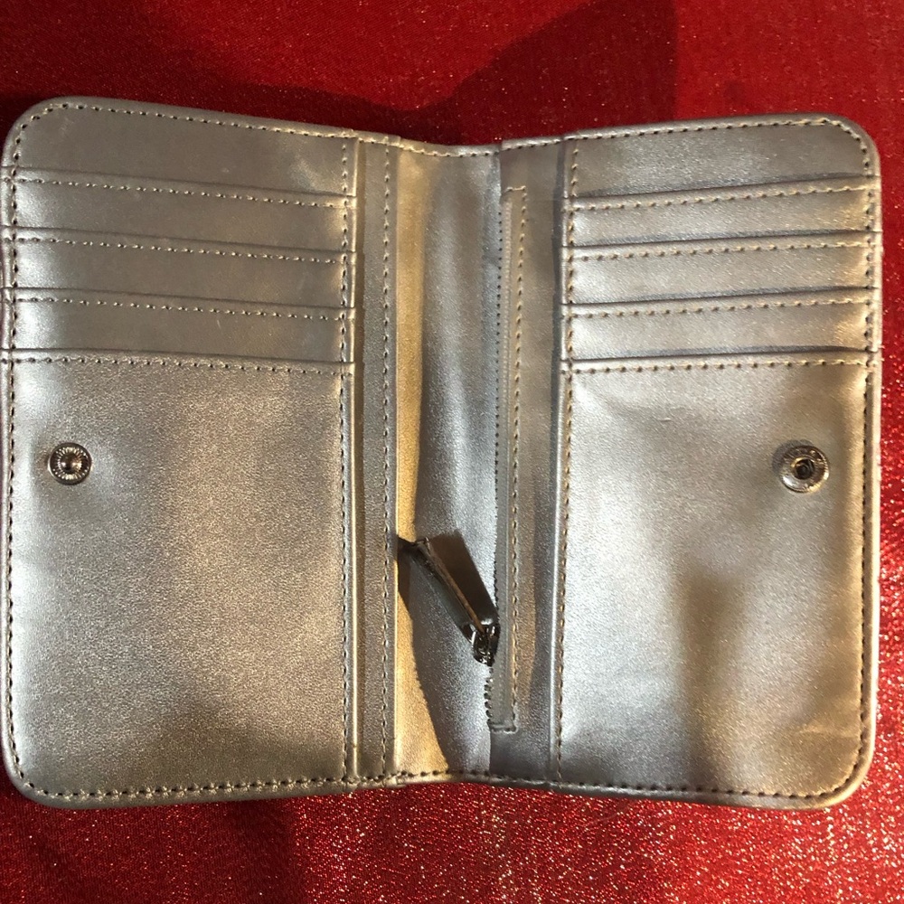 Silver Quilted Women's Wallet